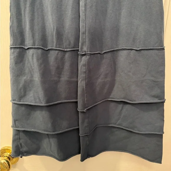 Matilda Jane | Finn Tiered Pants Full Length Ceil Blue Stretch Wide Leg - Picture 7 of 9